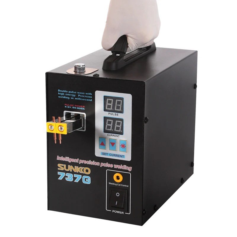 sunkko-737G-1.5-kw-spot-welding-machine-for-18650-32700-26700-battery-pack-manufacturing-in-Pakistan.jpg SUNKKO 737G Spot Welder Double Pulse Precision Welding Machine for 18650 Lithium Battery Welding 1.5KW Spot Welder - Image 2