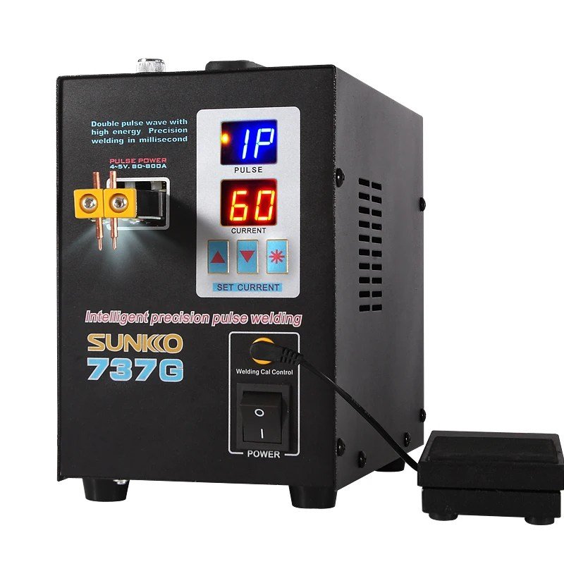 sunkko-737G-1.5kw-spot-welding-machine-for-18650-32700-26700-rechargeable-battery-pack-manufacturing-in-Pakistan.jpg SUNKKO 737G Spot Welder Double Pulse Precision Welding Machine for 18650 Lithium Battery Welding 1.5KW Spot Welder