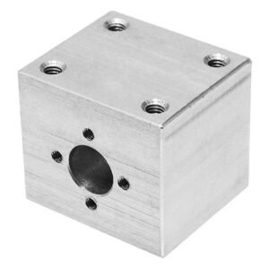 T8 Lead Screw Conversion Nut Seat Support Block Aluminum Block (Silver)