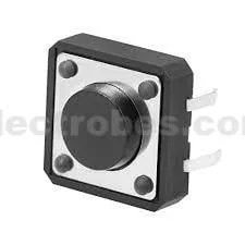 12x12x5mm Momentary Tactile 4-Pins Pushbutton Switch