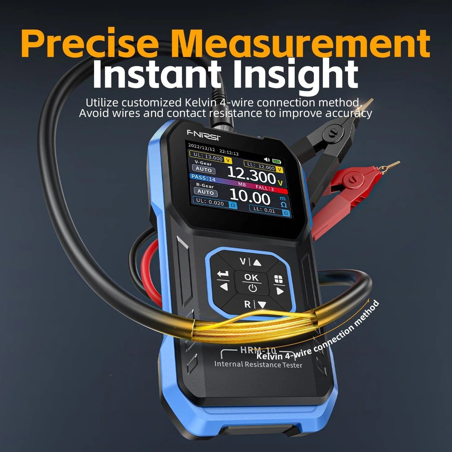 tooltop-battery-internal-resistance-tester-4-wire-kelvin-test-lead-acid-lithium-nickel-cadmium-battery-tool-ir502-c2b1120v-500cf89-at-best-price-in-pakistan-20.jpg FNIRSI HRM-10 Battery Voltage Internal Resistance Tester 18650 High-precision AC Acid Lithium Lead Car Battery Capacitor Tester - Image 8