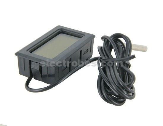 tpm-10-digital-thermometer-w-waterproof-probe-18317-64-B.jpg Mini Panel Mount Thermometer and Hygrometer Humidity Meter with Display - Image 2