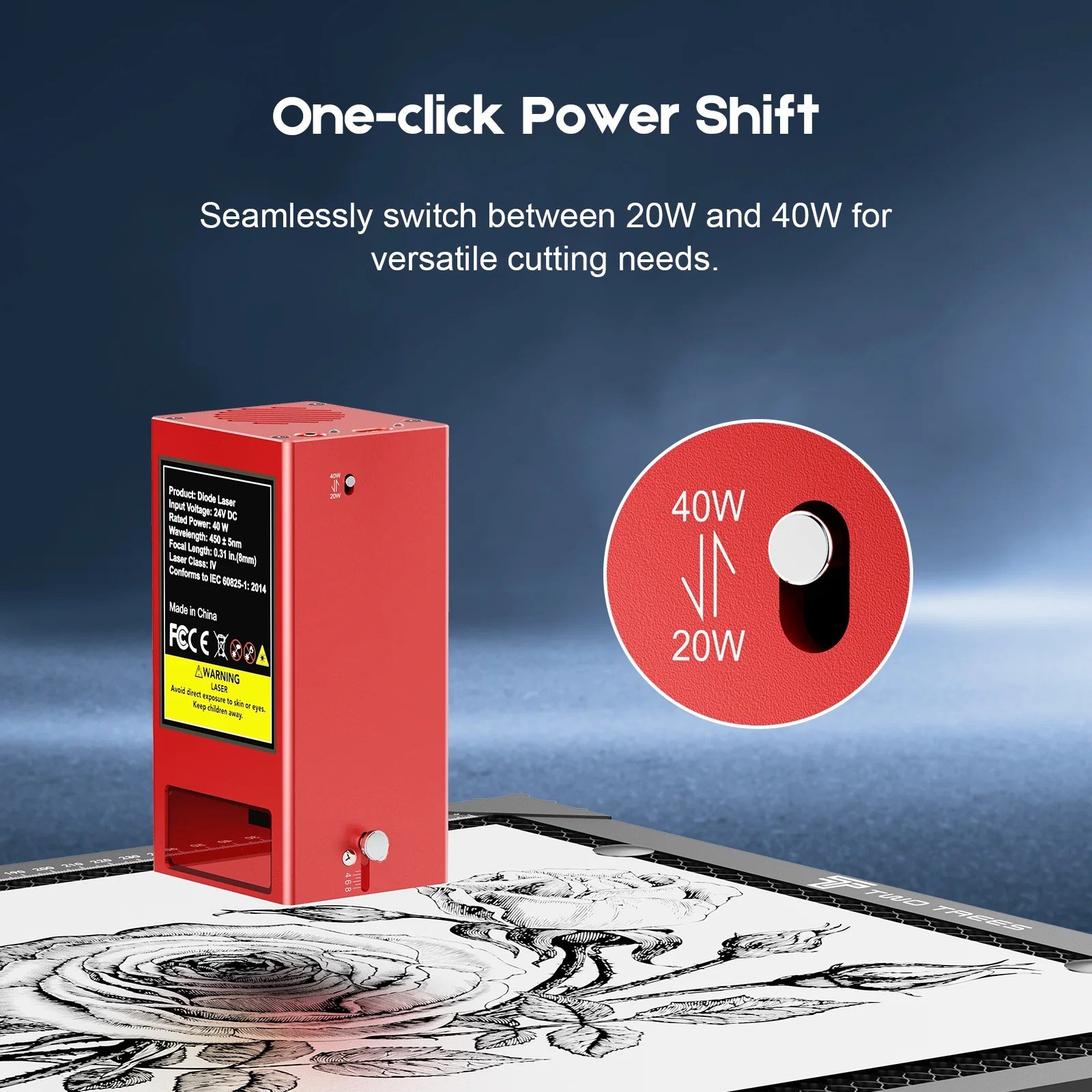 twotrees-TS2-20W-40W-diode-laser-engraver-laser-marking-machine-price-in-pakistan.jpg Twotrees TS2-40 40W Diode LASER Engraving Laser Marking Machine - Image 7