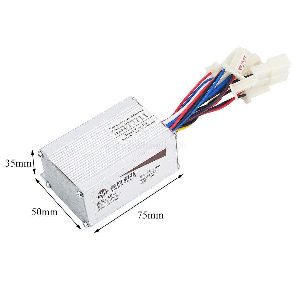 yiyun-tech-LB27-24V-250W-Brush-Motor-Speed-Controller-For-Electric-Bike-Bicycle-Scooter-in-pakistan.jpg 24V 250W Brushed Motor Controller for MY1016 DC Motor for E-Bike - Image 5