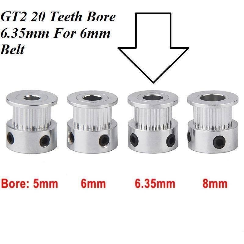 20t w6 b6.35 gt2 20 teeth timing pulley bore 6.35mm shaft aluminum pulley for 6mm belt 3d printer parts 4 be5e9426 30d9 4638 acab b1177ca9f4b4.jpg 20t w6 b6.35 gt2 20 teeth timing pulley bore 6.35mm shaft aluminum pulley for 6mm belt 3d printer parts 4 be5e9426 30d9 4638 acab b1177ca9f4b4.jpg