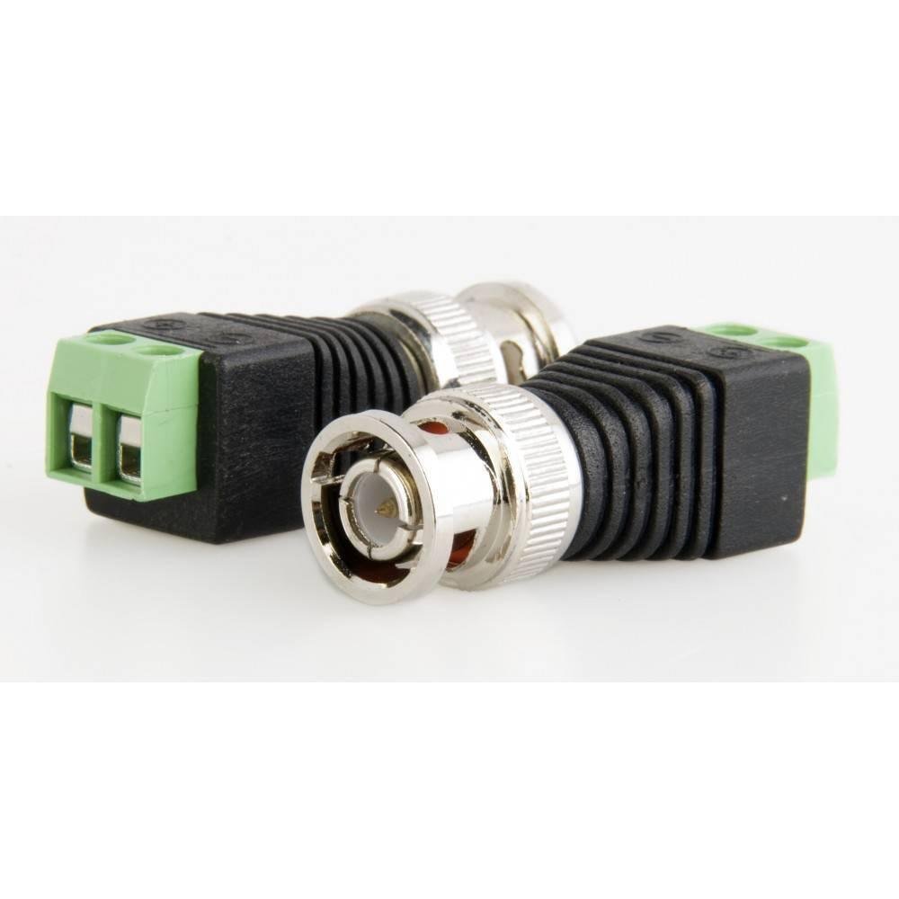 bnc connector two wire bnc free solder video cable adapter network video bnc male green end 2.jpg