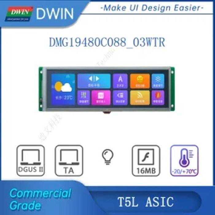 dwin t5l 8.88inch tft lcd touch panel module 1920x480 resolution 16.7m colors ips screen hmi display dmg19480c088 03wtr 1.jpg dwin t5l 8.88inch tft lcd touch panel module 1920x480 resolution 16.7m colors ips screen hmi display dmg19480c088 03wtr 1.jpg