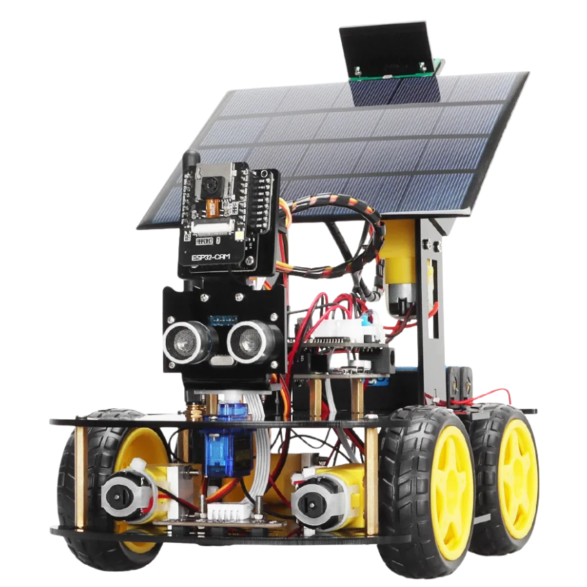 ESP32 CAM Solar Smart Robot Car 1