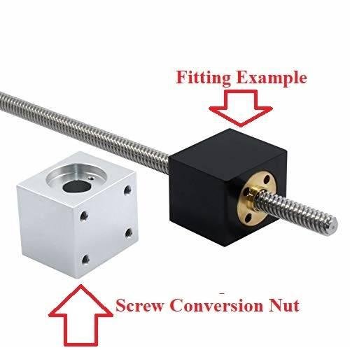 nut housing bracket for 8mm t8 trapezoidal lead screw conversion nut seat aluminum block 15 3d printing parts 1 dkpk 4m.jpg nut housing bracket for 8mm t8 trapezoidal lead screw conversion nut seat aluminum block 15 3d printing parts 1 dkpk 4m.jpg